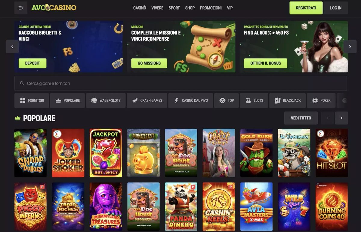 Recensione Avocasino 2026: Guida Completa a Bonus, Giochi e Pagamenti