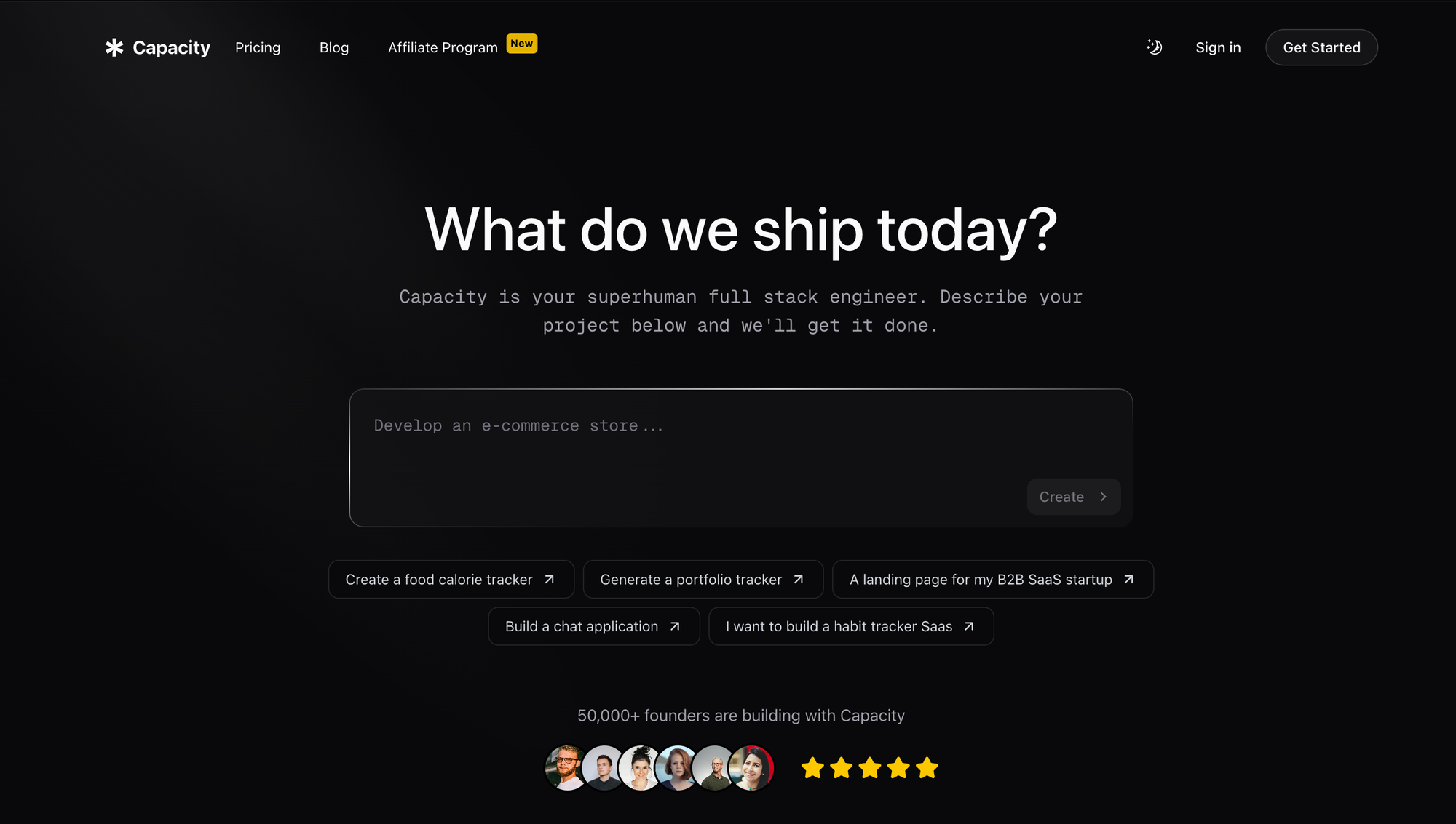 capacity.so vibe coding tool
