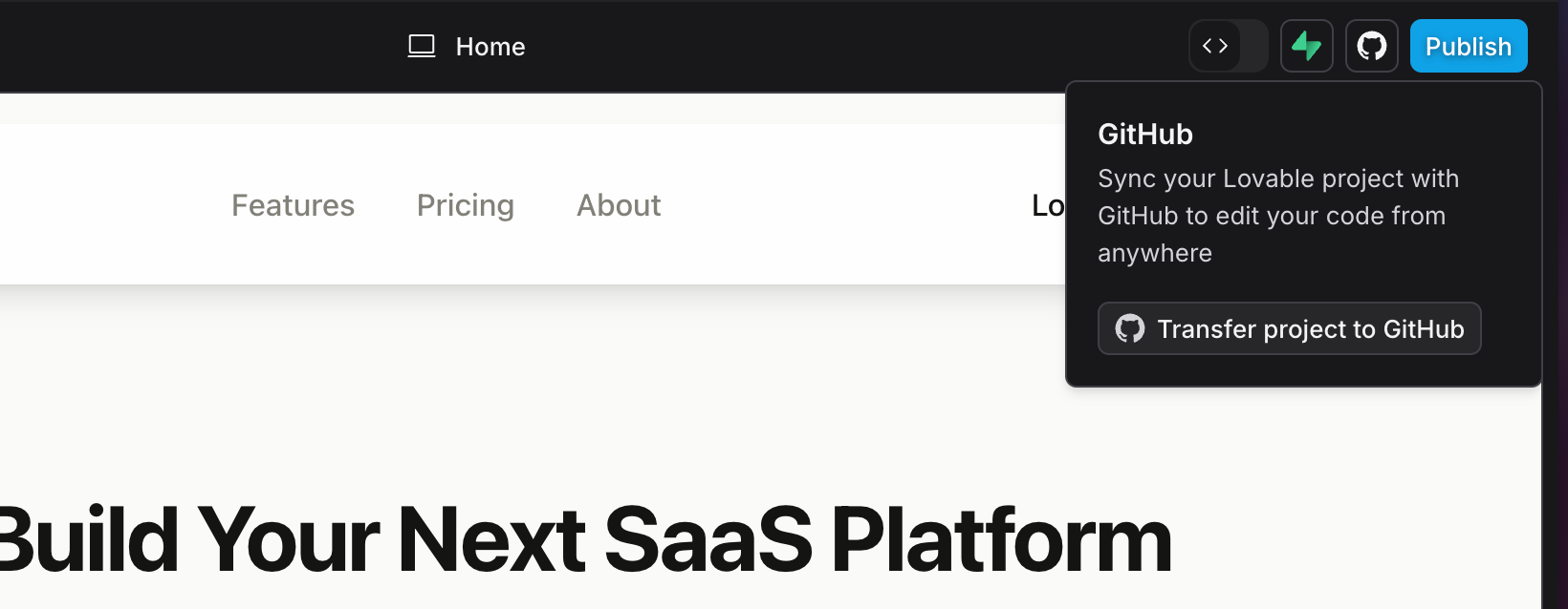 lovable.dev github integration