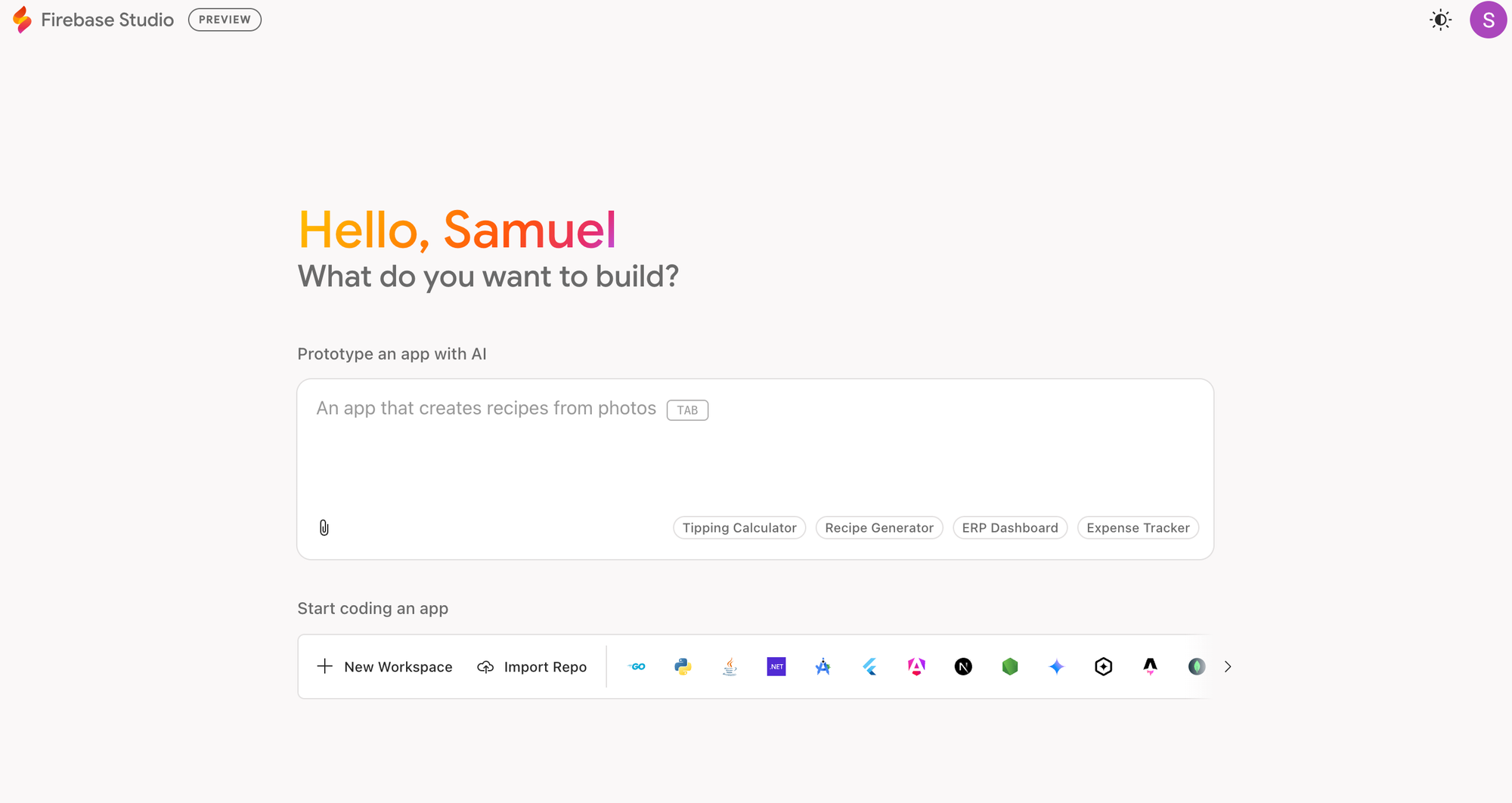 Accessing Firebase Studio