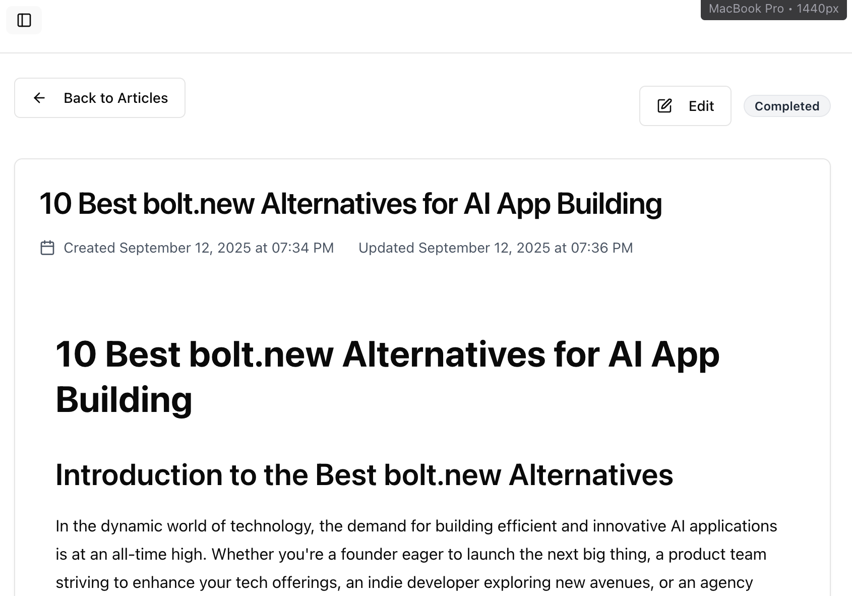 bolt new alternatives