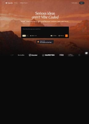 Capacity.so - AI platform for building full-stack web apps through conversation