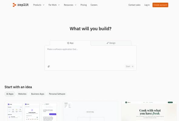 Replit - browser-based IDE with AI-powered app building