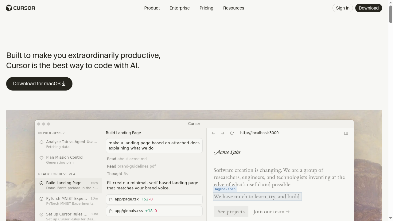 Cursor - AI-powered code editor