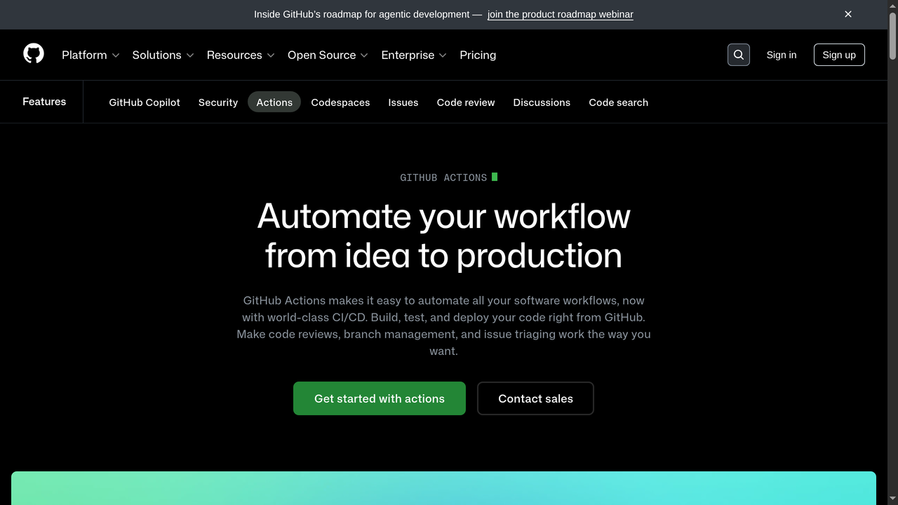 GitHub Actions - CI/CD platform built into GitHub