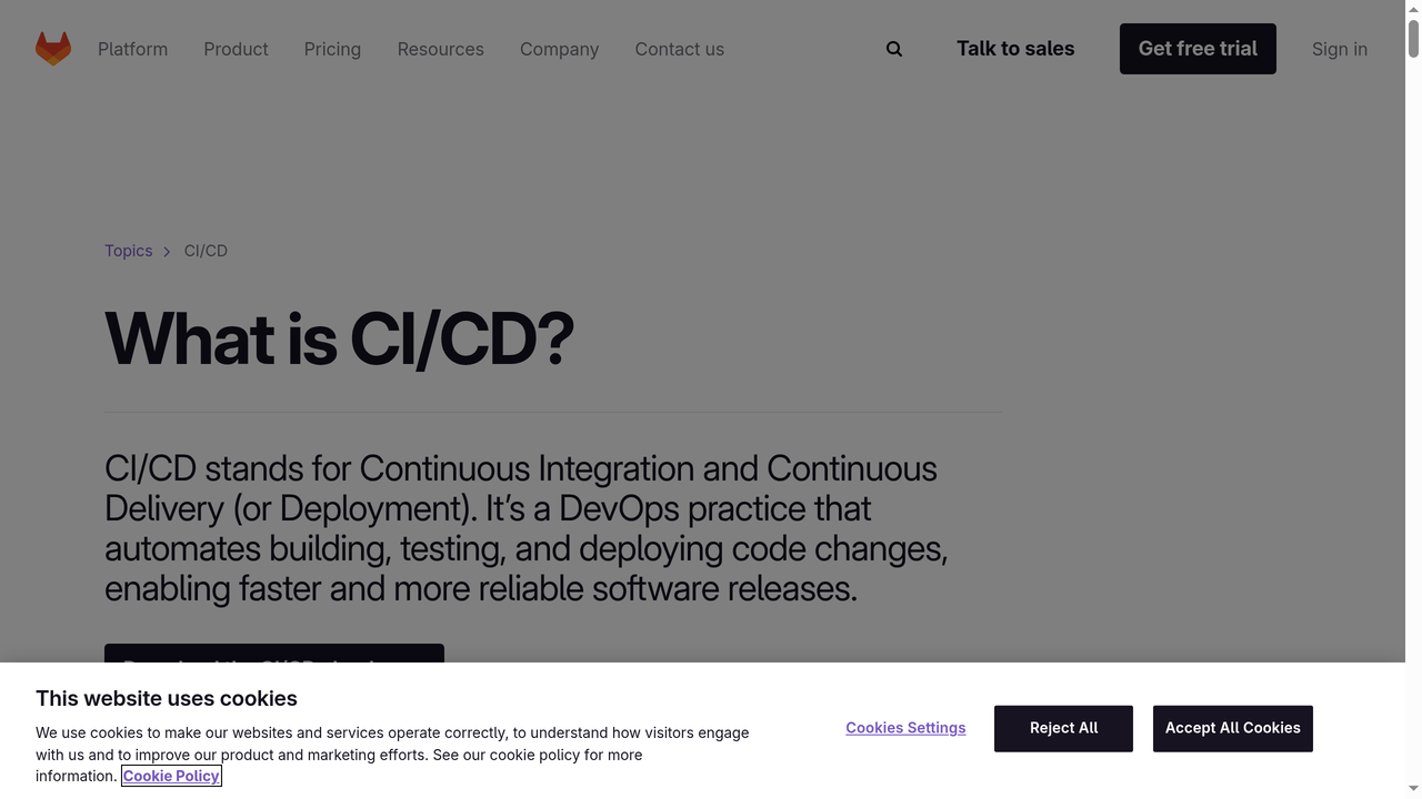 GitLab CI/CD - Built-in continuous integration and deployment
