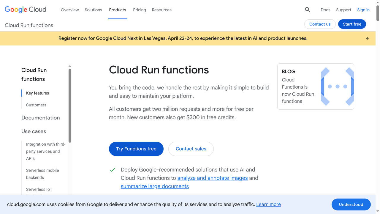 Google Cloud Functions - computo serverless en Google Cloud