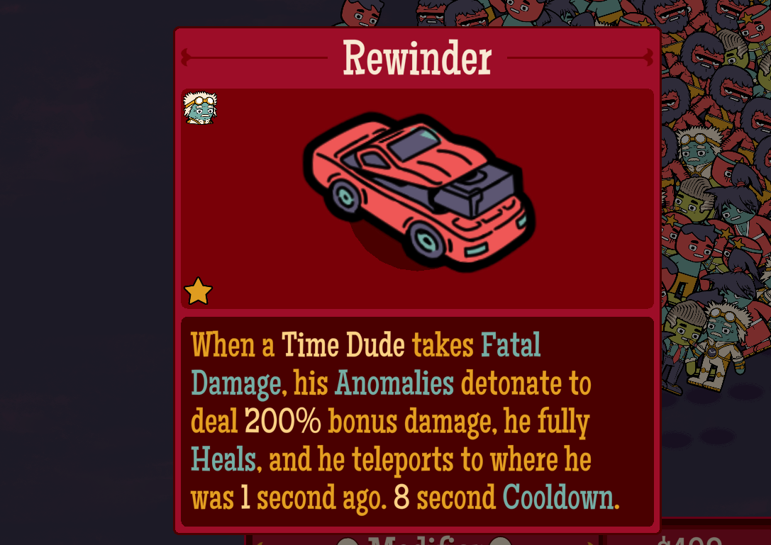The Time Dude's Rewinder Relic.