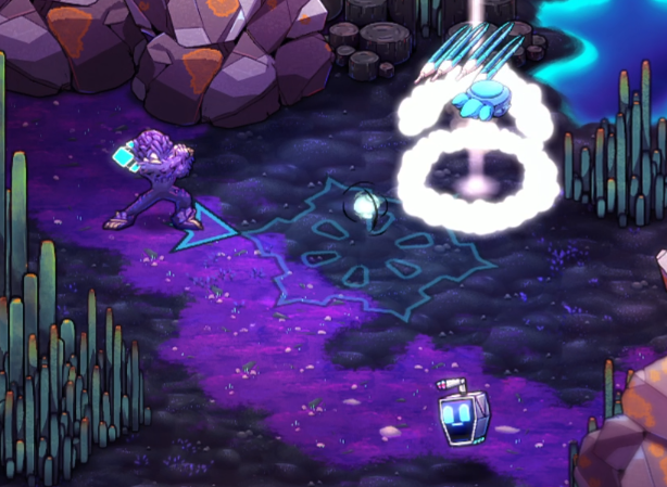 Image of the frost scepter being used