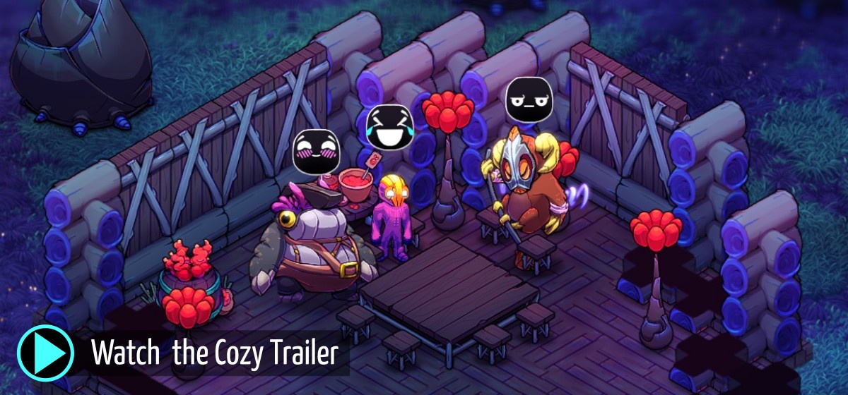 Flux, Graal, and Oowee hanging out and swapping stories.