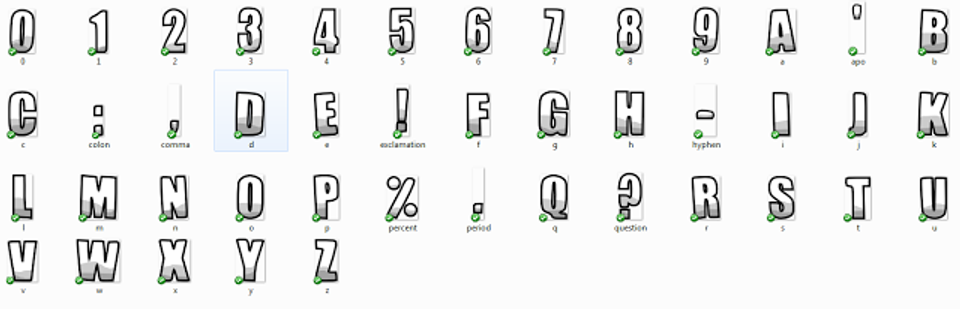 a font