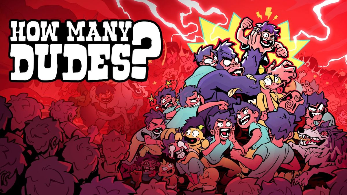 The box art for How Many Dudes?