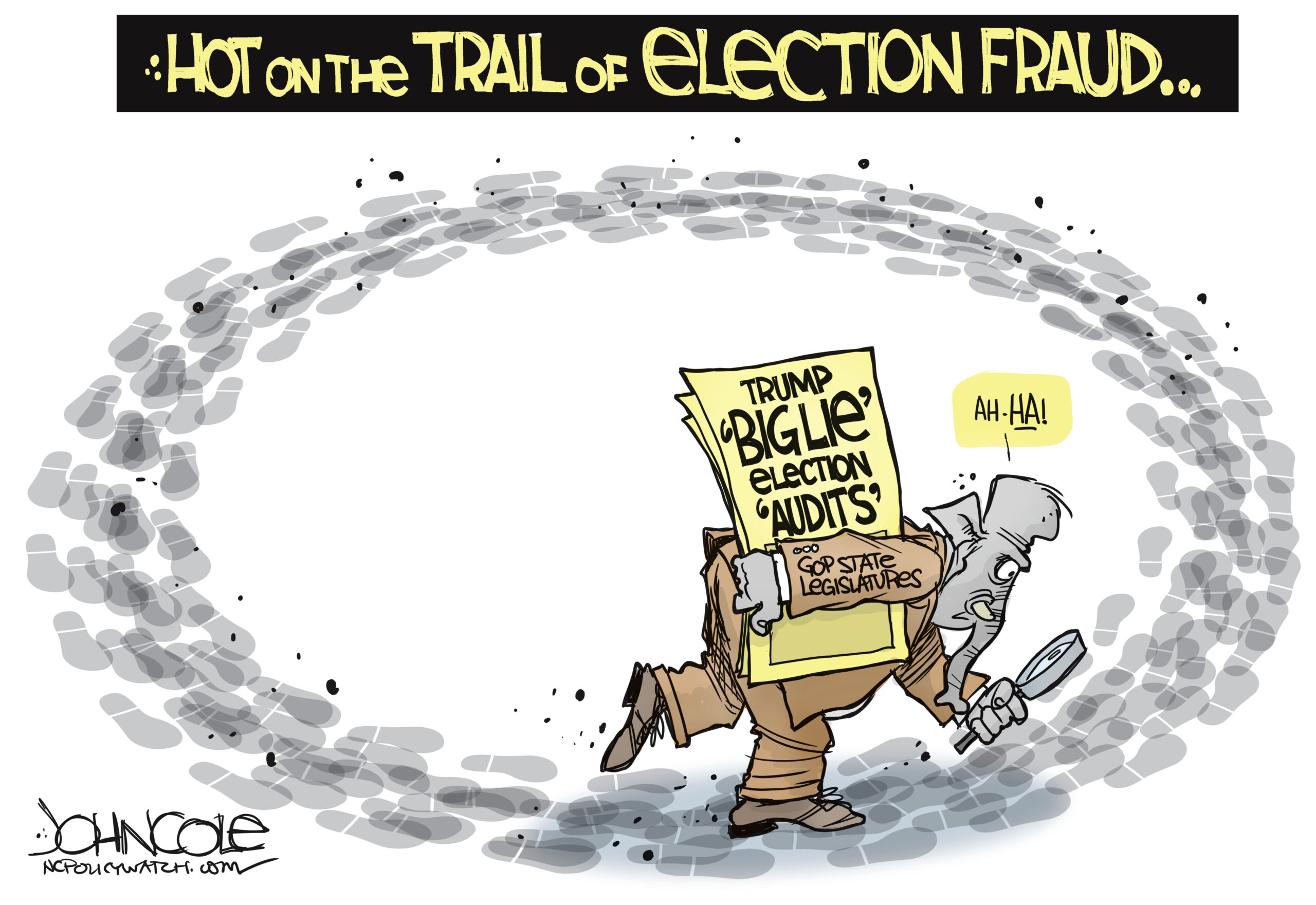 The GOP, hot on the trail of election 'fraud' | Editorial Cartoon •  Pennsylvania Capital-Star
