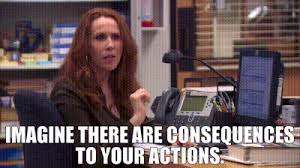 YARN | Imagine there are consequences to your actions. | The Office (2005)  - S09E13 Junior Salesman | Video clips by quotes | 6547ffc8 | 紗