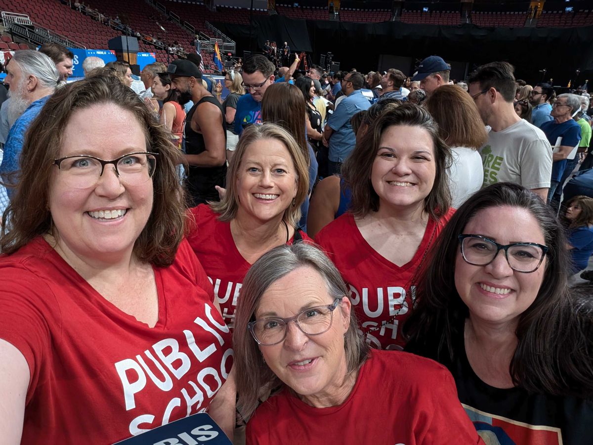 Scenes from the Harris-Walz Rally