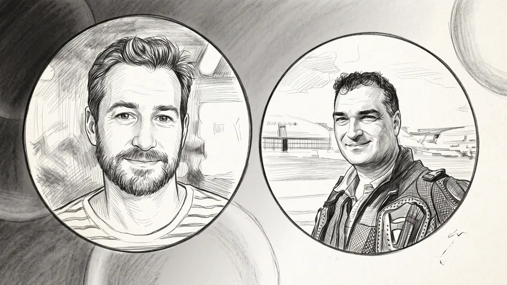 Carlos Salaff and Pete Bitar, co-founders of LEO Flight