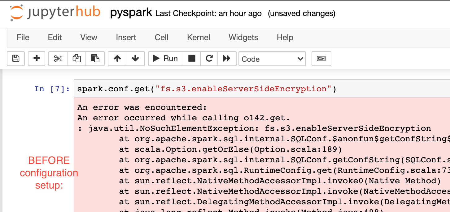 Effect of configuration setup