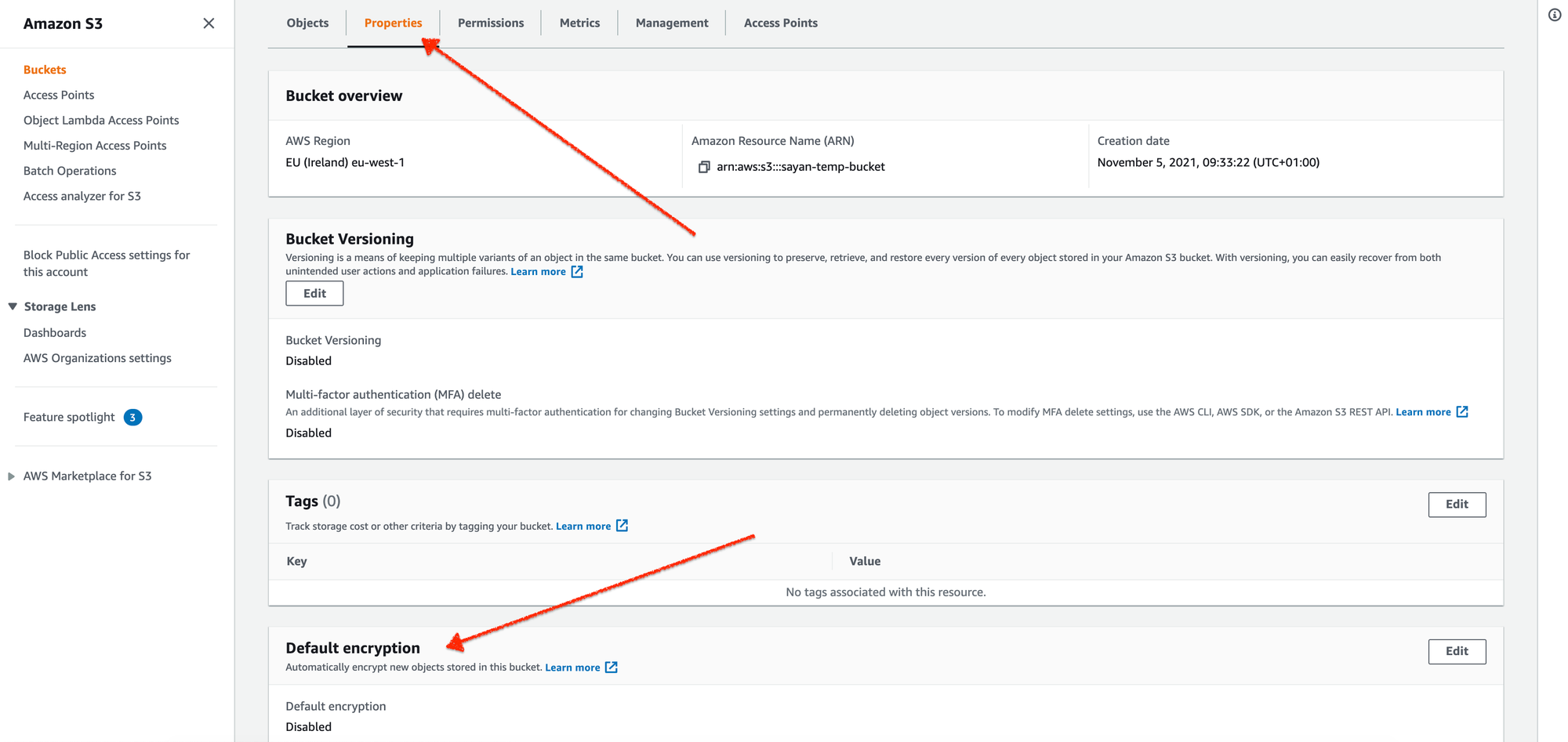 Effect of configuration setup