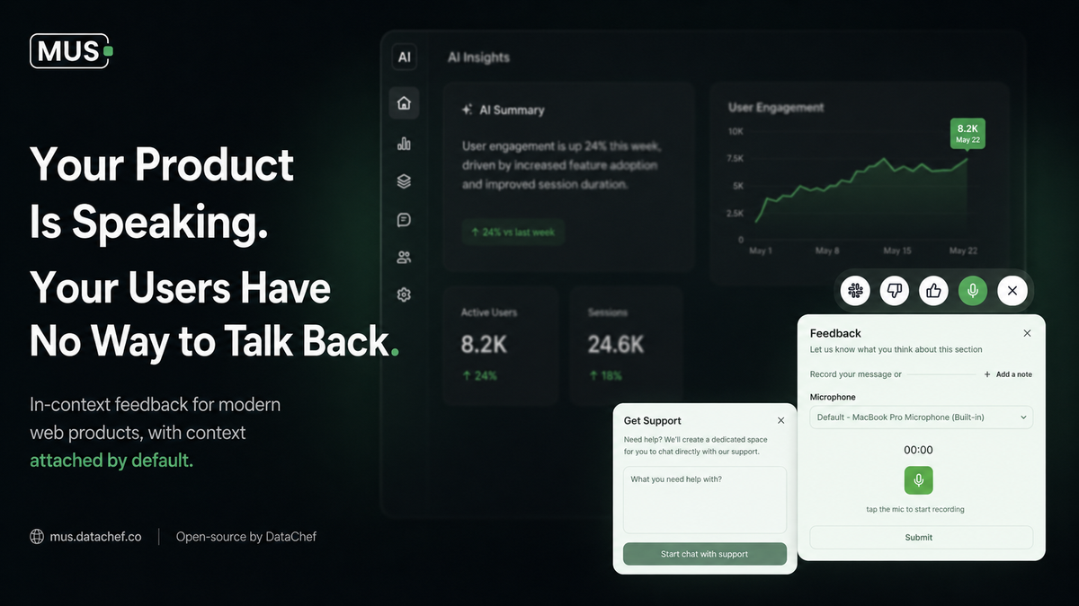 Your Product Is Speaking. Your Users Have No Way to Talk Back.