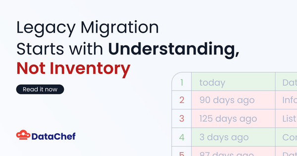 Legacy Migration Starts with Understanding, not Inventory