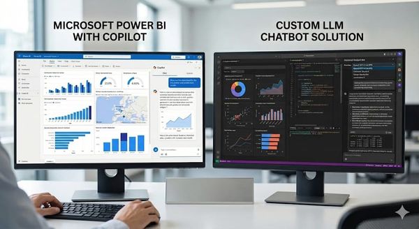 Copilot VS. Custom LLM: Navigating the Generative BI Landscape