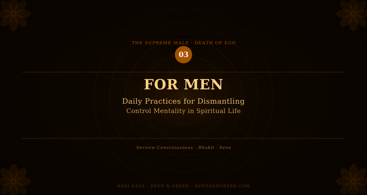 For Men: Daily Practices for Dismantling the Control Mentality