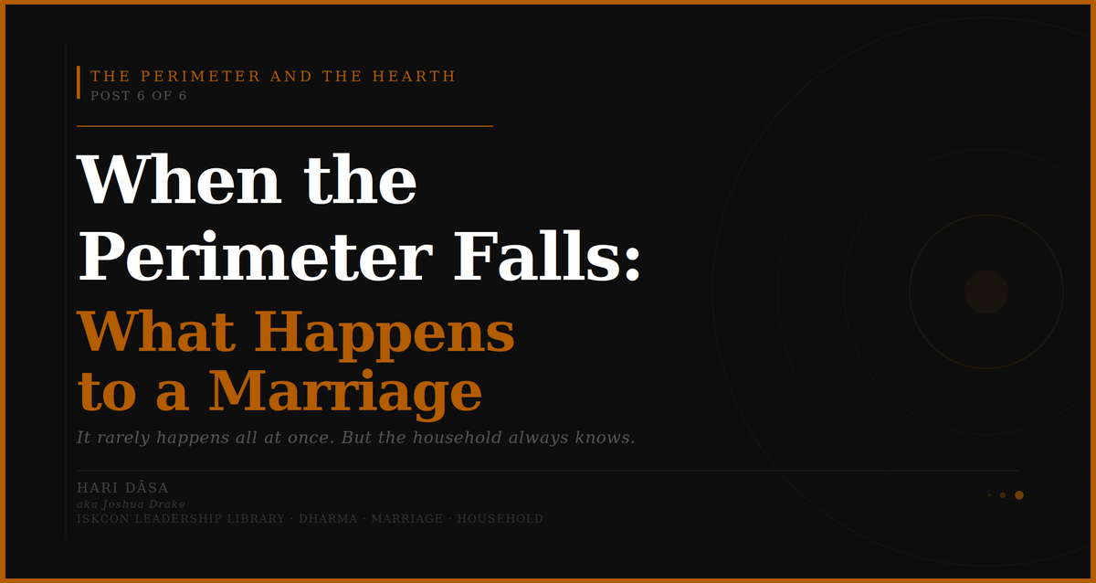 When the Perimeter Falls: What Happens to a Marriage