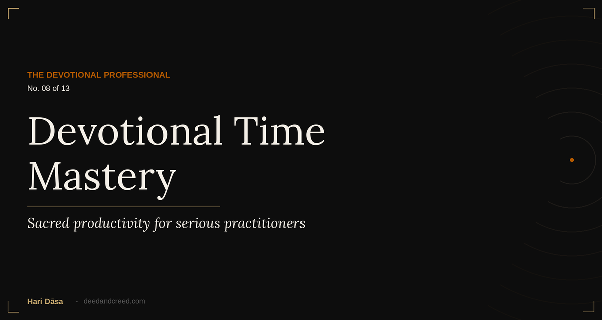 Devotional Time Mastery