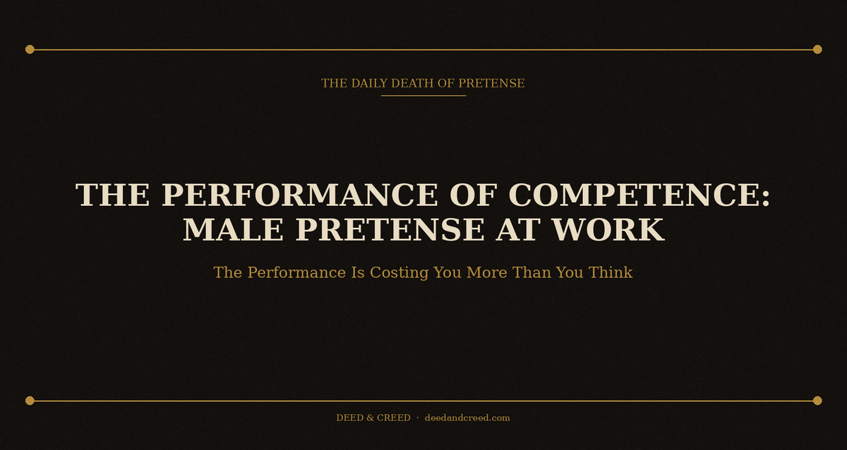 The Performance of Competence: Male Pretense at Work