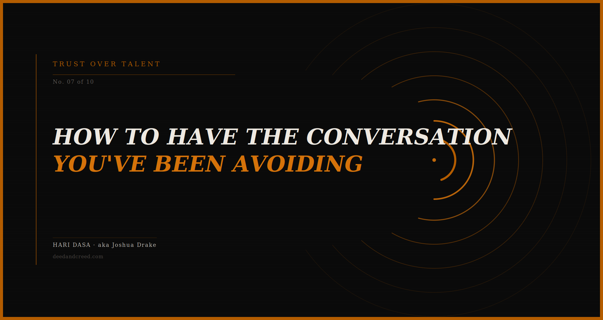 How to Have the Conversation You've Been Avoiding for Three Years