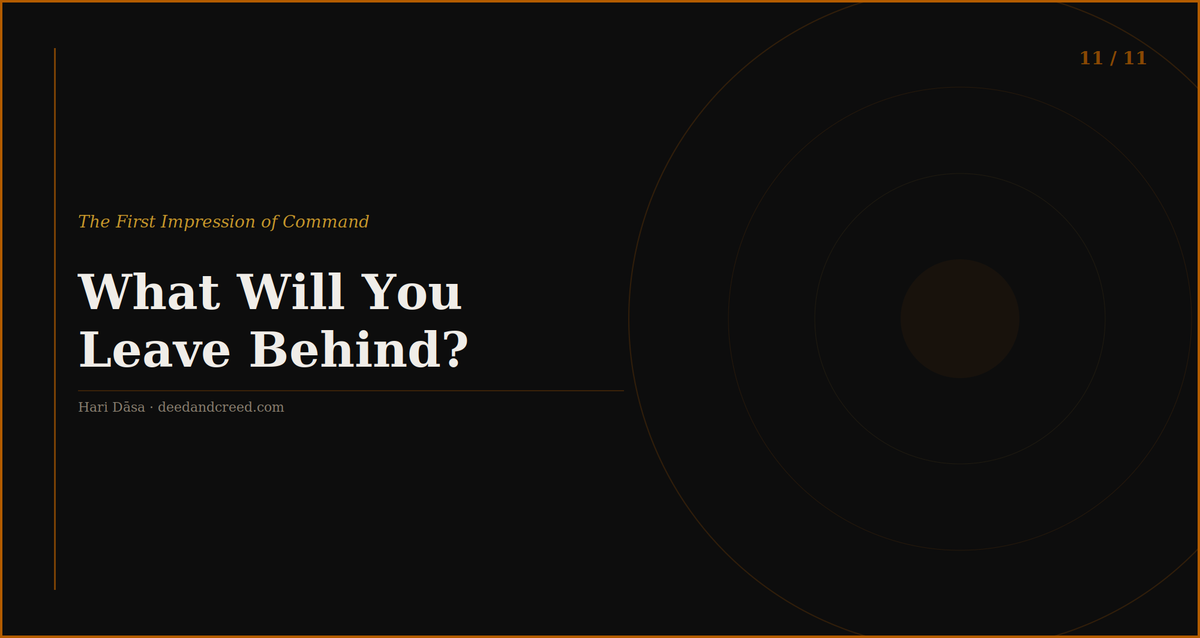 First Impression of Command — Full Series