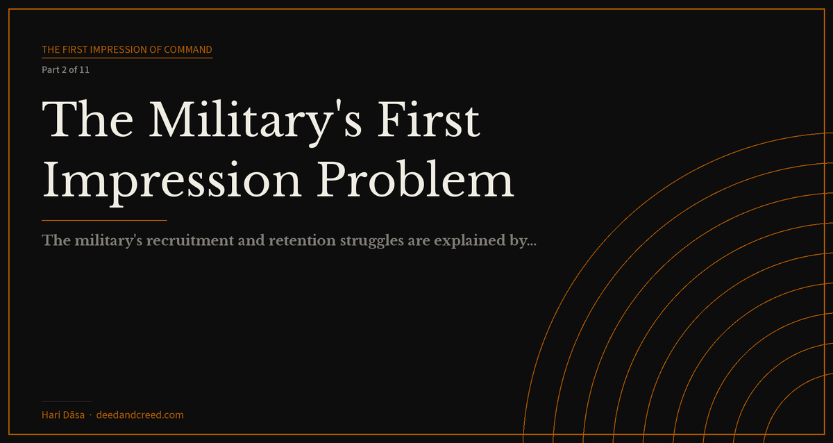 The Military's First Impression Problem