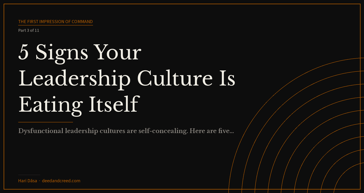 5 Signs Your Leadership Culture Is Eating Itself