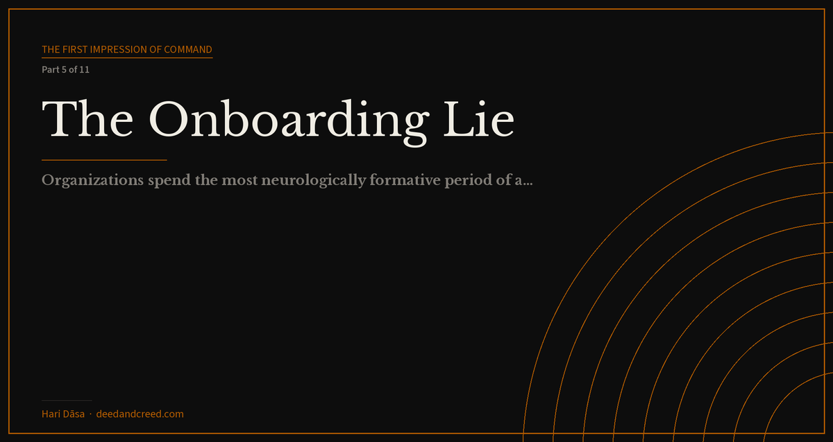 The Onboarding Lie