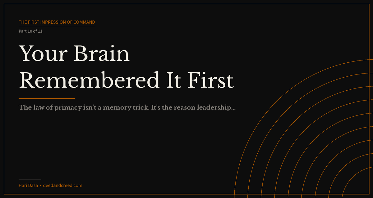 Your Brain Remembered It First