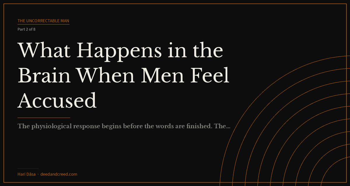 What Happens in the Brain When Men Feel Accused
