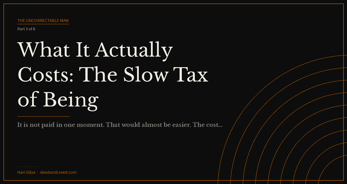 What It Actually Costs: The Slow Tax of Being Undiscussable
