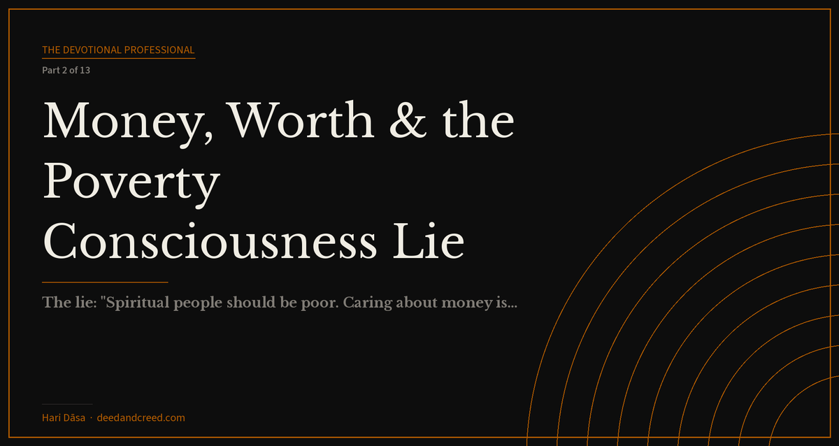 Money, Worth & the Poverty Consciousness Lie