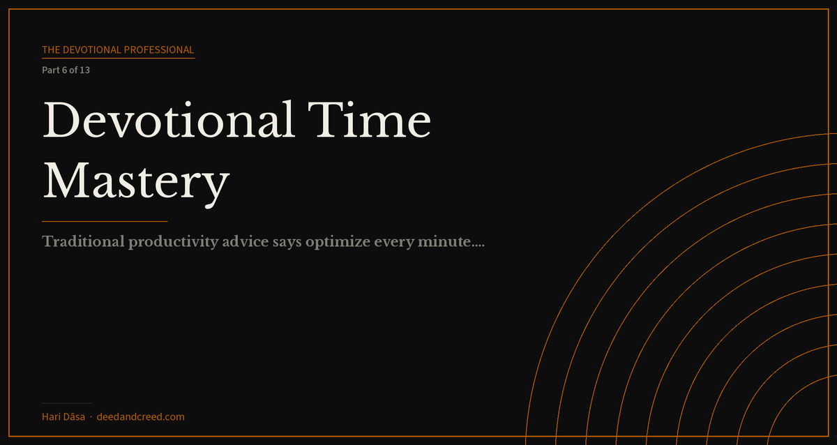 Devotional Time Mastery