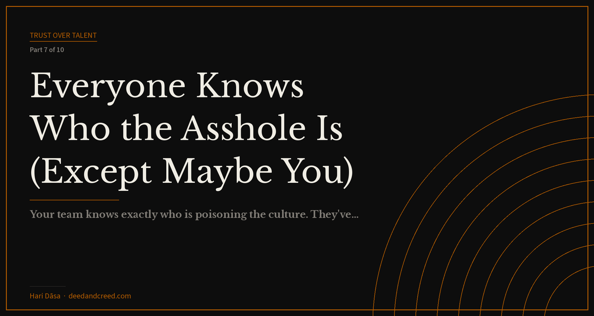 Everyone Knows Who the Asshole Is (Except Maybe You)