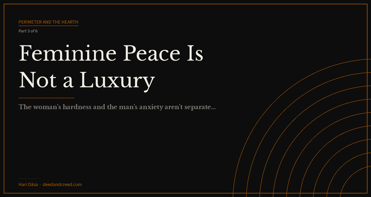 Feminine Peace Is Not a Luxury