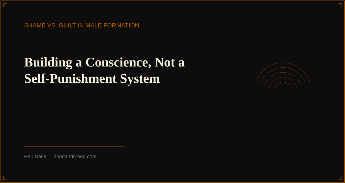 Building a Conscience, Not a Self-Punishment System