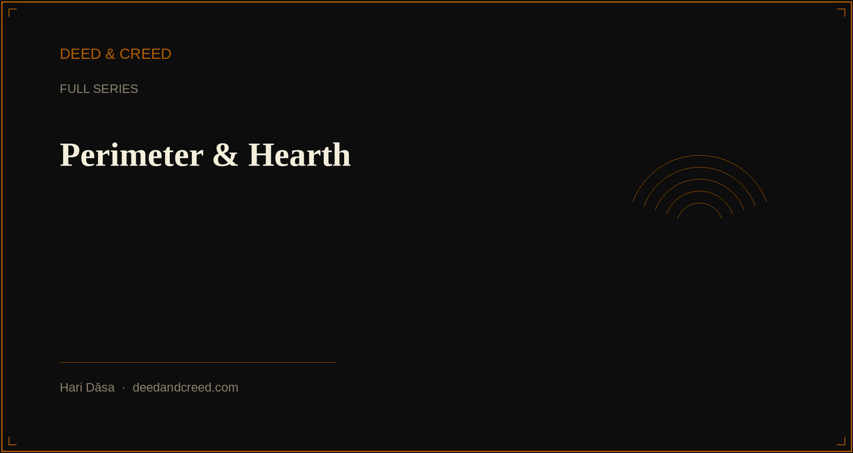 Perimeter & Hearth: Vedic Household Dharma