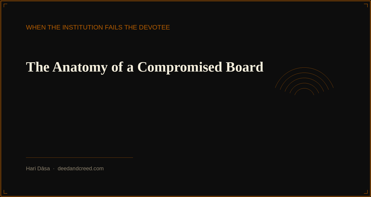 The Anatomy of a Compromised Board