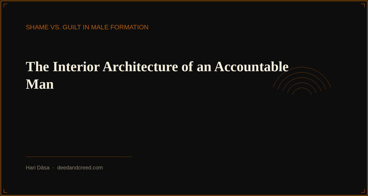 The Interior Architecture of an Accountable Man