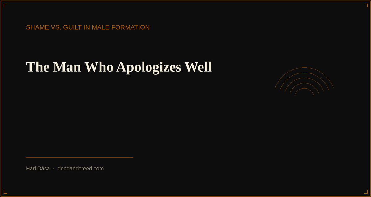 The Man Who Apologizes Well