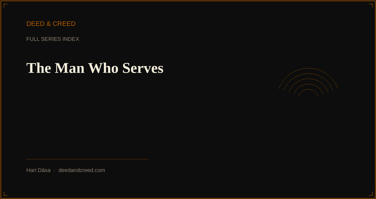 The Man Who Serves — Full Series