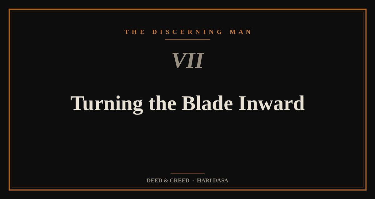 Turning the Blade Inward