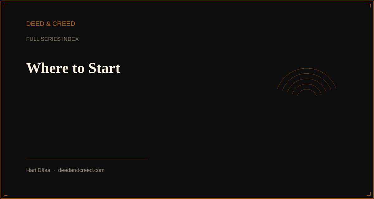 Where to Start — Full Series