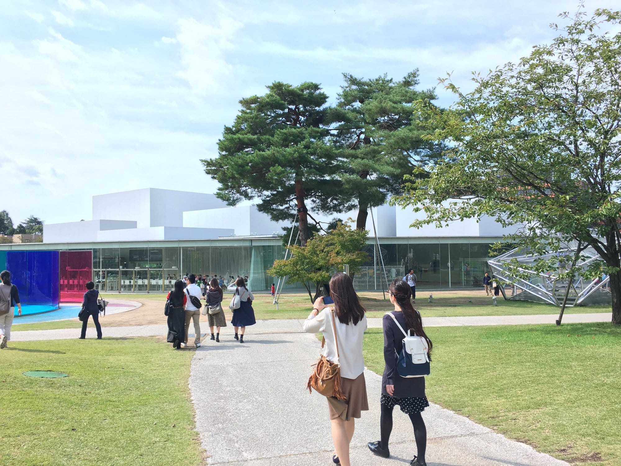 Path leading to the 21st Century Museum of Contemporary Art in Kanazawa